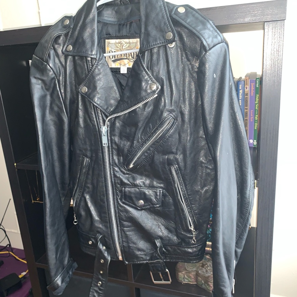 Heavy Winter 100% Leather Biker Jacket